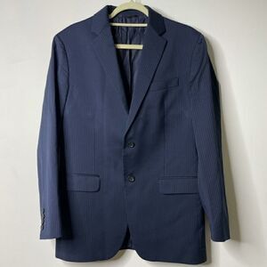 Brooks BROTHERS Regent Fit 100% Wool Navy Blue Pinstripe Suit Jacket 40 Large